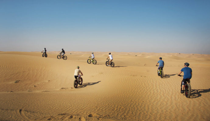 Rutas de bicicleta desierto
